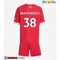Otroške Nogometnih dresov Liverpool Ryan Gravenberch #38 Domači 2025-26 Kratki rokavi (+ hlače)